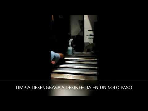 Miniatura de demostración del desengrasante y multilimpiador